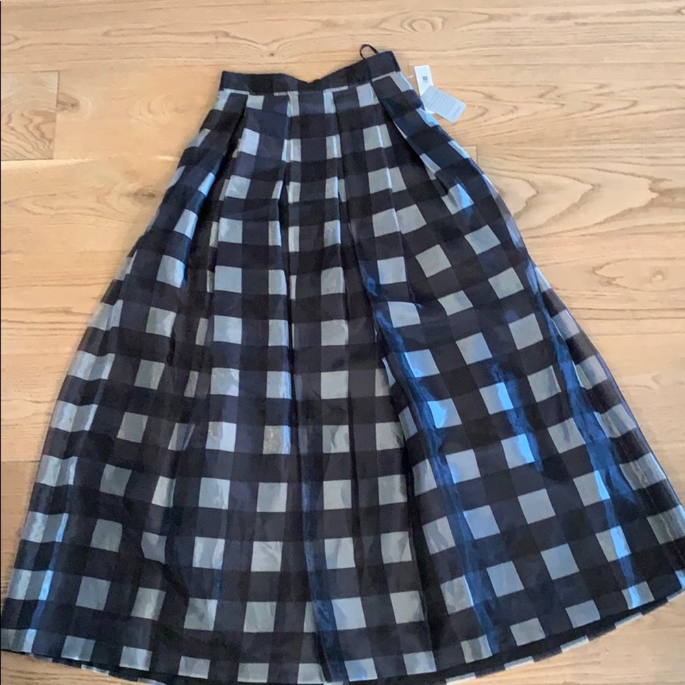 Women’s Eliza J  Large Check Maxi Skirt, Size 8